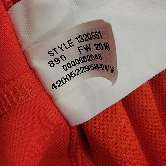 Under Armour HeatGear Hyper Orange Capri Leggings Style 1320551 Size Medium - Picture 10 of 12